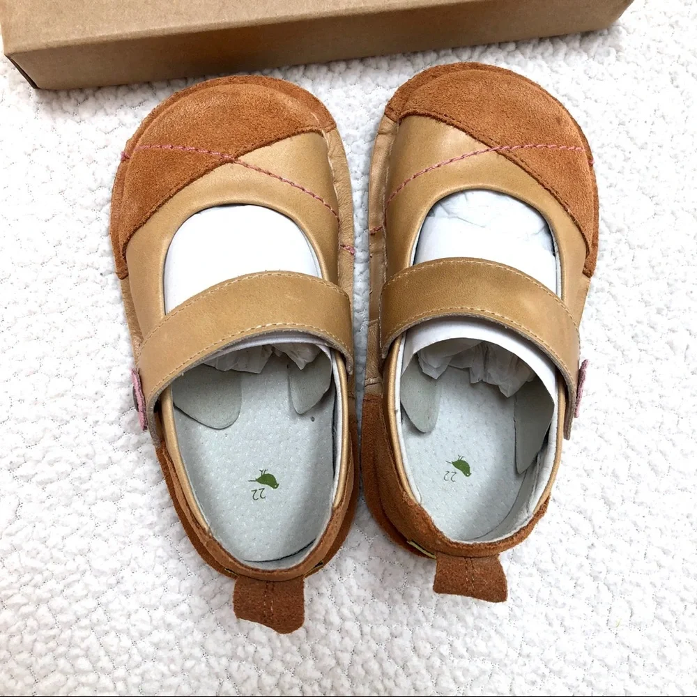 ❗️Today’s SALE Pipit Caramel Suede Kids’ Shoes Jill Mini Mary Jane’s 6 - Picture 5 of 12